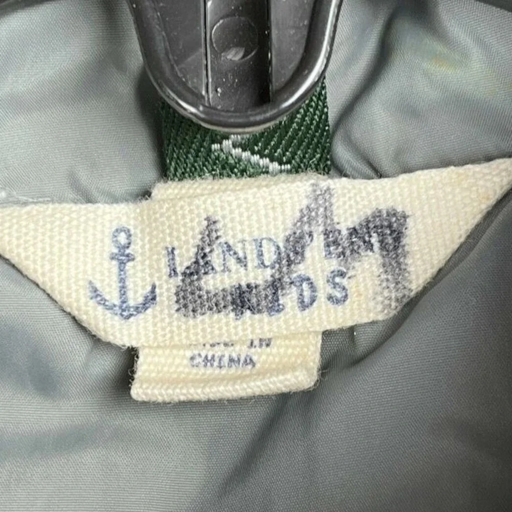Lands End Kids Quilted Puffer Vest Full Zip Sleeveless Layering L 14-16‎ Girls